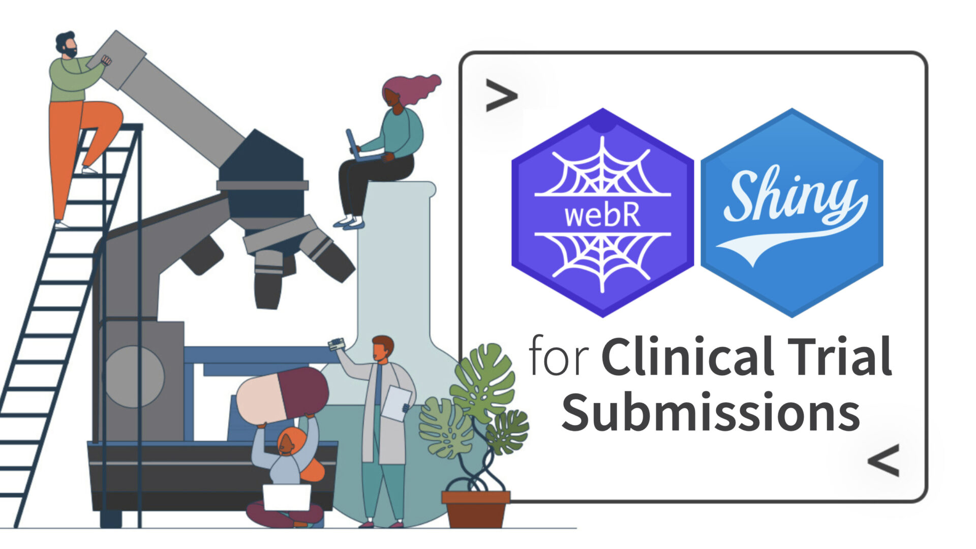 webR and Shiny for clinical trial submissions